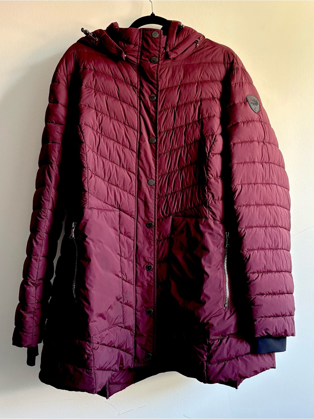 PAJAR Canada Nikola Packable Puffer Jacket Oxblood 3XL 3M Thinsulate Plus Size